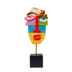 KARE Deco-Object Abstract-Face Multicolour-52cm