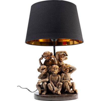 Kare Table Lamp Animal Five Monkeys 48cm 2