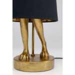 Kare Table Lamp Animal Rabbit Gold Black 68cm 6