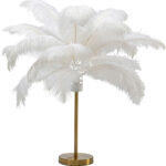 Table Lamp Feather Palm White 60cm - Image 6