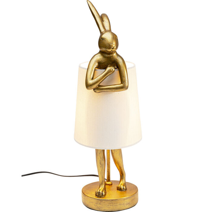 KARE TableLamp AnimalRabbit Gold/White50cm Smart Living