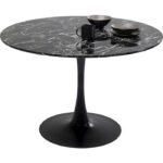Kare Table Veneto Marble Black D110cm 2