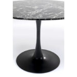 Kare Table Veneto Marble Black D110cm 4
