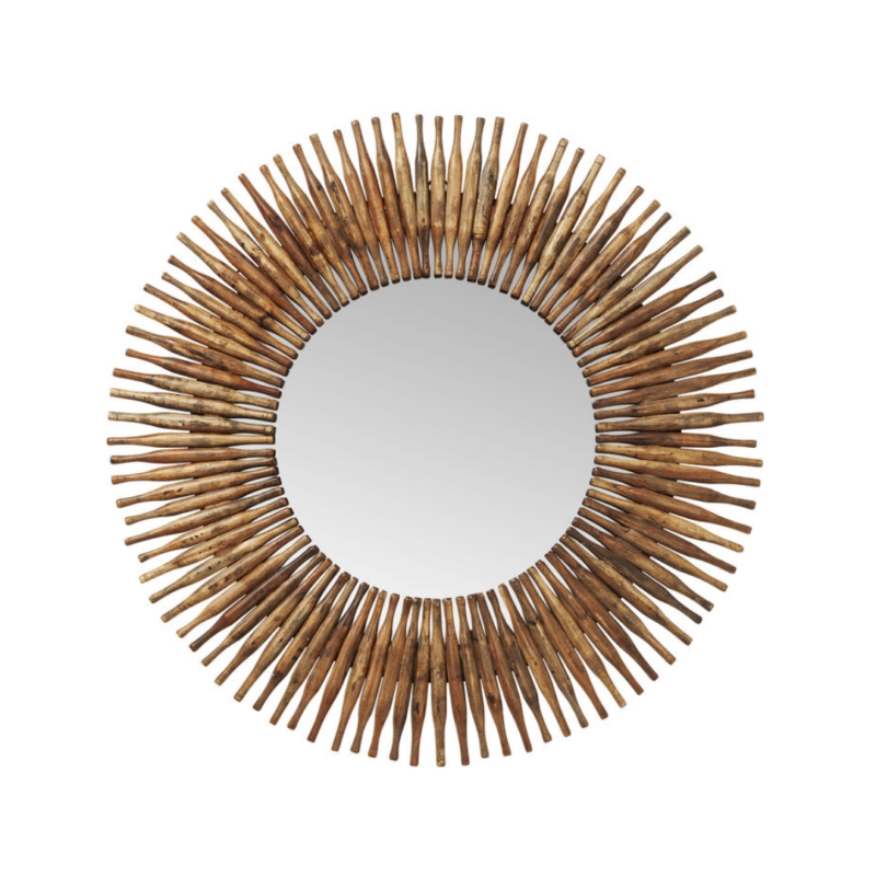 KARE Round Mirror Sunlight with D-120cm
