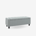 Stool-chest Sahir Grey Storage bench