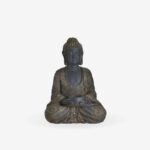 Ceramic Buddha Grey Golden