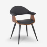 Chair atomic black walnut