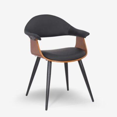Chair atomic black walnut