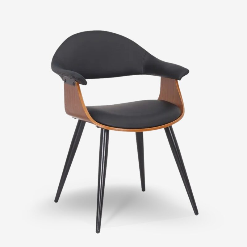 Chair atomic black walnut