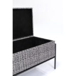 Kare Bench Buttons Storage B&w Small 11