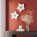 Wall Decoration Orchid White 24x25cm (3)