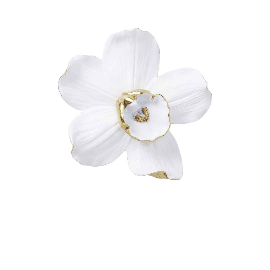 Wall Decoration Orchid White 24x25cm Wall Decoration Orchid White 24x25cm