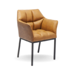 KARE Chair with Armrest Thinktank Brown