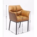Chair with armrest thinktank brown (12)