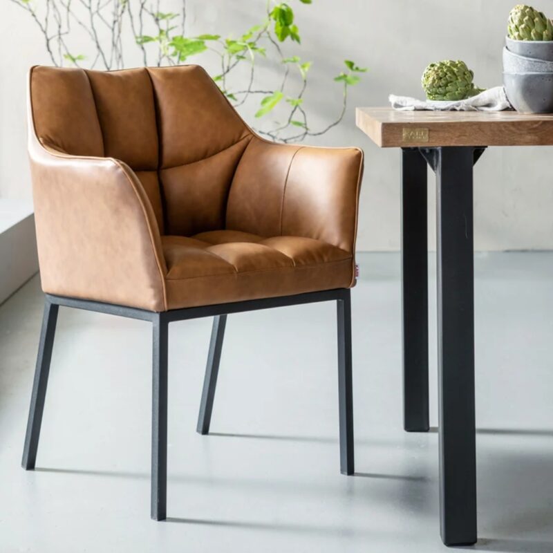 Chair with armrest thinktank brown (3)