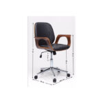 Office Chair Patron Walnut - Image 8