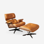 Eames Lounge Low Back Armchair Camel