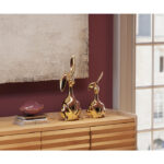 KARE Deco Figurine Bunny Gold 37cm_2