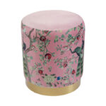 KARE Stool Cherry Peacock Brass d32cm - Image 3