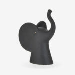 Sl Deco Elephant Black 15x10x21cm