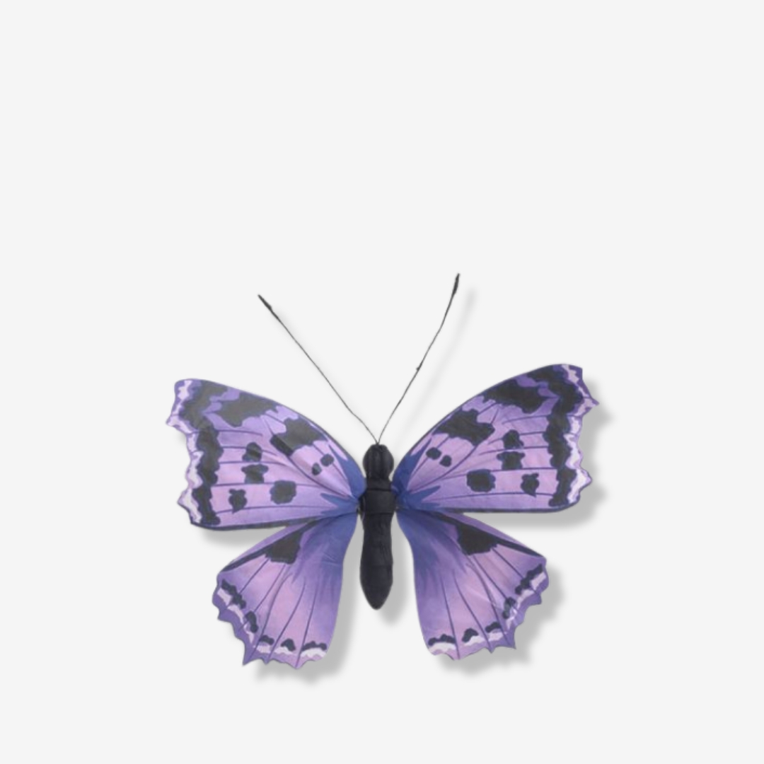 Deco Butterfly Purple 22cm