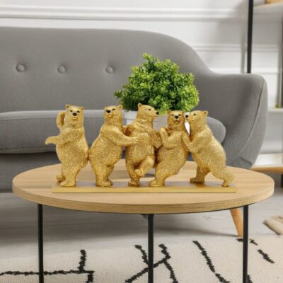 Deco Figurine Tipsy Dancing Bears 14cm (2)