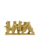 Deco Figurine Tipsy Dancing Bears 14cm (3)