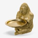 Deco Gorilla Gold 52cm (2)