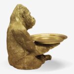 Deco Gorilla Gold 52cm (4)