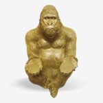 Deco Gorilla Gold 52cm (5)