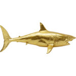 KARE Deco Figurine Shark Henry Gold 106cm - Image 6