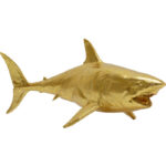 KARE Deco Figurine Shark Henry Gold 106cm - Image 7