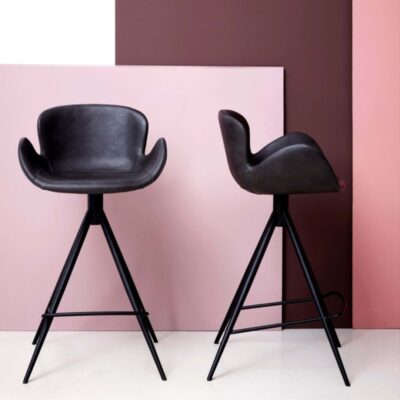 Bar stool gaia black 1