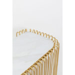 KARE Console Wire Glass Marble Gold 142x89cm_4