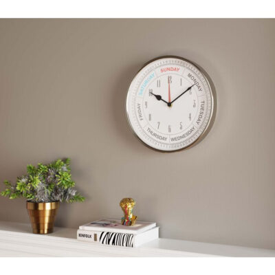 Kare Wall Clock Barometer D30cm 2