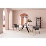 Chair with armrest bess grey (2)