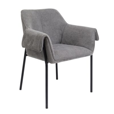 Chair with armrest bess grey