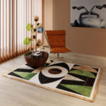 Coffee table tear drops walnut Ø80cm (3)
