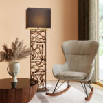 Coffee table tear drops walnut Ø80cm (7)