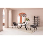 KARE Chair with Armrest Bess Grey_2