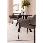 KARE Chair with Armrest Bess Grey_4