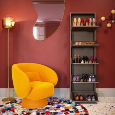 Swivel armchair orion yellow (2)