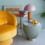 Swivel armchair orion yellow (4)