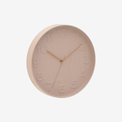 Wall Clock Time Pink