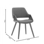 Chair allegra gray walnut (9)