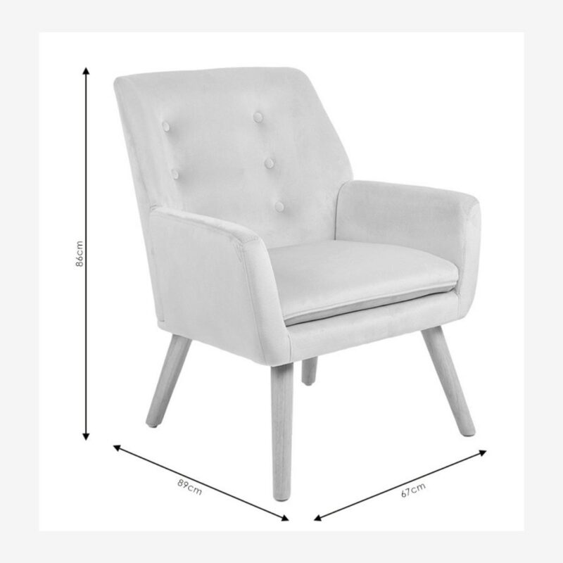 Armchair Lucky Grey - Image 7