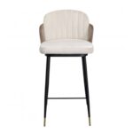 Bar stool hojas beige (4)