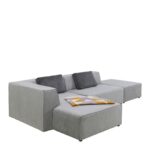 Corner sofa infinity ottoman grey left 1