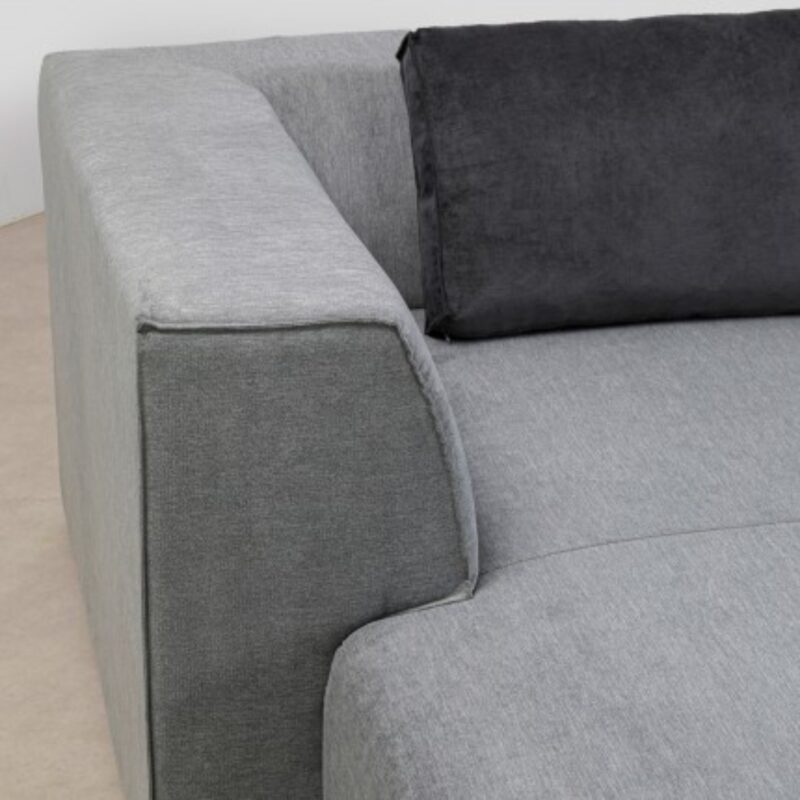 Corner sofa infinity ottoman grey left (12)