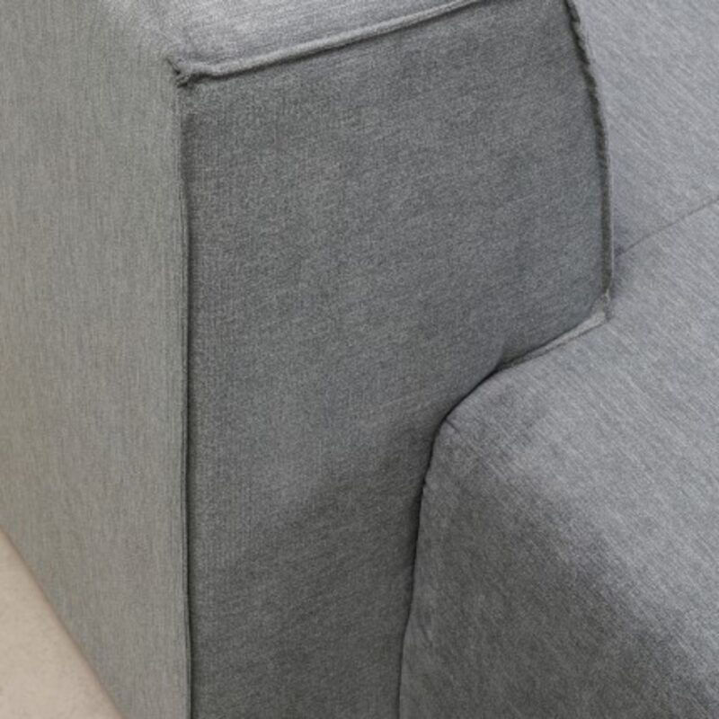 Corner sofa infinity ottoman grey left (13)